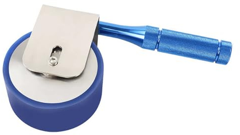 JTWWDM 2 kg Manuell Limrulle, Standardtestverktyg för Rostfritt Stål och PU-Gummimaterial, Diamantgrepphandtag för Vinylgolv, Tapet och Matta