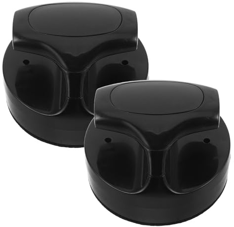 KONTONTY Set 2 Pezzi Baren per Stampa a Blocchi 9,4x9,4 Cm in Plastica Nera, Strumento per Linoleografia e Inchiostrazione, Accessorio Portatile per Artigianato e Scrapbooking