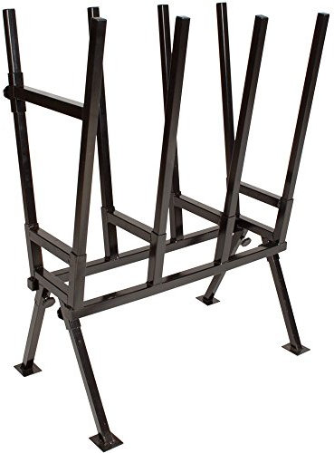 Varan Motors sawhorse Sägebock, regelbarer Holzscheithalter aus Metall 103 x 50 x76cm, Max. 400kg