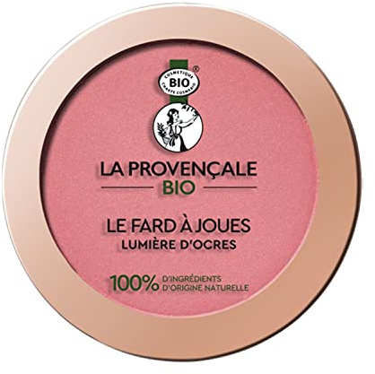 La Provençale - Le Blush Lumière - Fard à Joues Effet Bonne Mine - Infusé de Vitamine E et de Squalane d'Olive - Pour Tous Types de Peaux - Teinte : Rose Grès (01)