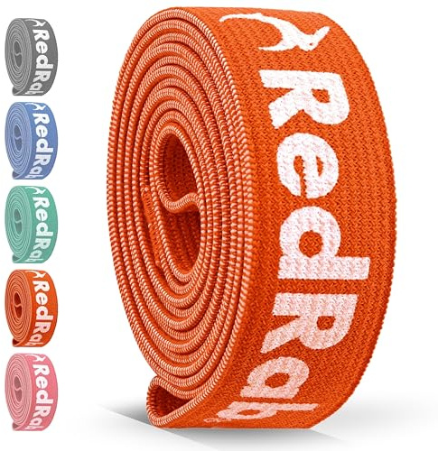 RED RAB Fitnessbänder Stoff - lang - Fitness Band einzeln oder im Set für Widerstandsbänder Krafttraining - reißfeste Resistance Bands, Klimmzug Bänder, Gymnastikband, Pull Up Band, Trainingsbänder