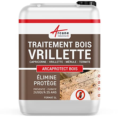 Traitement vrillette : bois, parquet meuble - 5 L - ARCANE INDUSTRIES