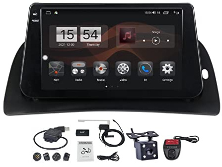 Autoradio 2 Din Radio Bluetooth Auto per Renault Kangoo 2015-2018 9 Pollici Touchscreen con FM RDS DAB+ Radio SWC Telecomando + Telecamera Posteriore Support Carplay Android Auto ( Size : M100S )