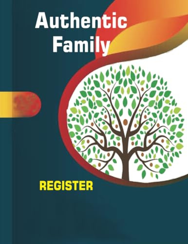 Authentic Family Register: 75 Page Genealogy book of records, easy to write in