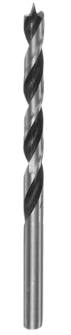sourcing map Brad Point Drill Bits 5mm(13/64) Dia Straight Round Shank Drill Metric Brad Point 2.2 Drilling Depth Spiral Twist Drill Bits for Carpenter Woodworking Plastic Rubber