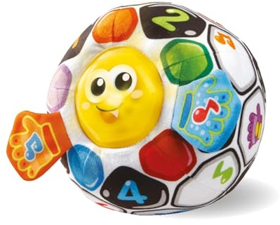 VTech Goal, Palla Interattiva, Gioco Educativo Bambino con Sensore di Movimento, Oltre 40 Canzoni e Suoni, Lavabile in Lavatrice, Palla Prime Scoperte, Lingua Italiana, Batterie Incluse, 6-36 Mesi