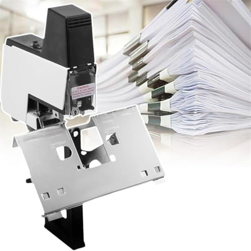 GYQSSD Agrafeuse à Cheval électrique, Agrafeuse-Relieuse Automatique De Bureau à 9 Vitesses, épaisseur Réglable 100 Mm, 1 à 9 Niveaux D'intensité, Reliure De Livres Lourds,Singlehead