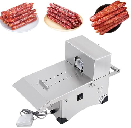 FJYAWEN Sausage Tying Machine Stainless Steel Electric Sausage Knotting Machine- 2 Modes, Automated Sausage Tying Equipment, Restaurant Kitchen Home Tools