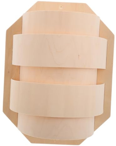 QUMIIRITY Holzlampenschirm Sauna Ecke Schutz Zart Dekor Schale Einfach Vorrichtung Raum Schatten Holz Zubehör Licht