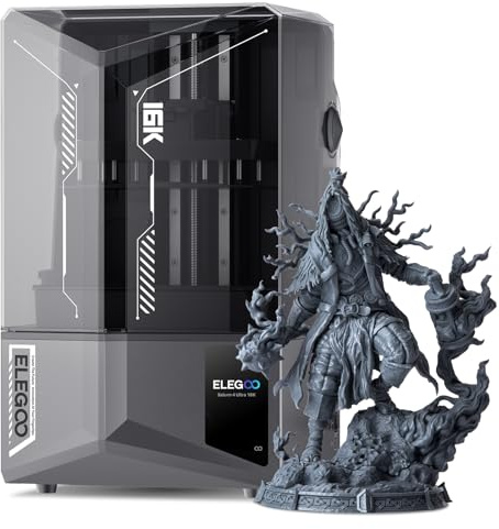 ELEGOO Saturn 4 Ultra 16K Impresora 3D Resina de 10, con Tanque de Resina Calefaccionado, Impresión a 150 mm/h, Nivelado Automático, Transferencia Wi-Fi, Tamaño de Impresión 218,88 x 122,88 x 220 mm³