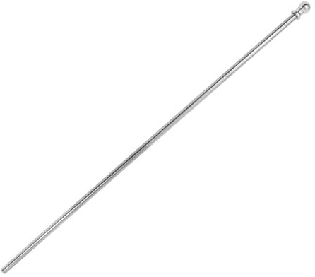 BESTonZON Pennone Rotante Codice Girevole All'aperto Inossidabile Portico Estensibile Palo Della Bandiera in Alluminio Aste Portabandiera Per Esterno Casa Asta Del Beach Flag Argento Abs