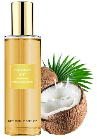 Brume Parfumée Vanille Noix De Coco - 100 Ml Spray Corps Passion Noix De Coco, Brume Corps Longue Tenue Noix De Coco, Parfums Chaud, Flacon Compact Et Élégant Pour Femme Usage Quotidien