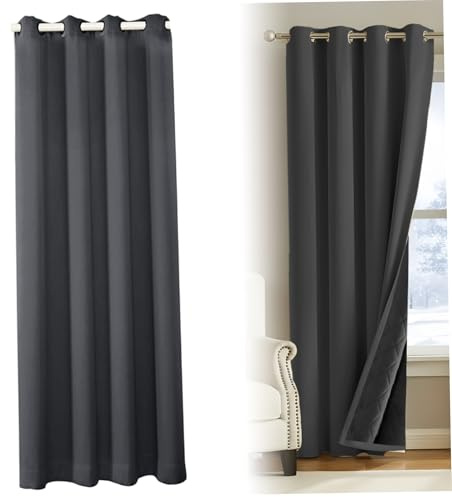 Pineeseatile Thermo-Türvorhänge, 1 Panel, Thermovorhänge, verdickte, verdunkelnde, Winddichte, schalldichte Tür für Wohnzimmer, Schlafzimmer, Eingangstür, 132 x 213 cm