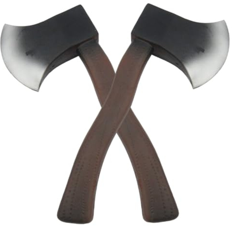 Nuiorfty Hache en Mousse réaliste 11x4.9 2 pièces hachette Costumes d'halloween pour fête costumée d'halloween