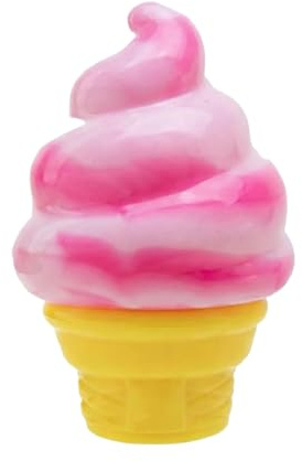 Squishy Eiswaffel Mit Glitzer - Langsam Rückstellender Stressball Als Fidget Toy Sensorisches Spielzeug Für Kinder Und Erwachsene - Ideal Für Stressabbau Im Büro, Zuhause Oder Als Geschenk