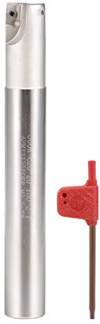 Sourcingmap 0.8 x 6 Indexable End Mills 2 Flute BAP300R R0.8 for APMT1135 Insert