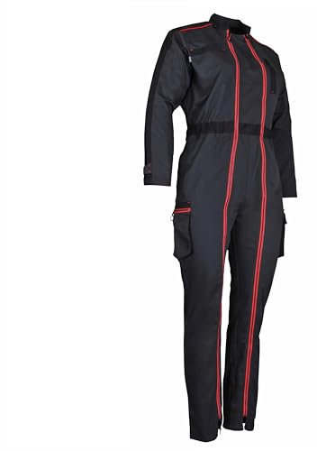 LMA Workwear 4114 COLLINE Combinaison bicolore pour femme, taille 2XS, gris/noir
