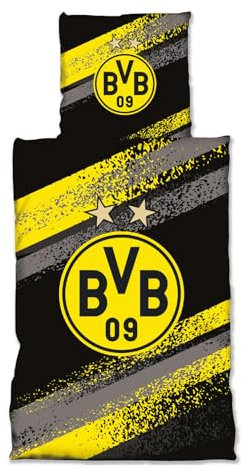 Borussia Dortmund BVB-Bettwäsche Graffiti Streifen one Size