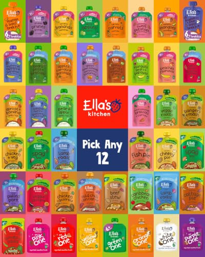 Ella's Kitchen Variety Pack Pick Any 12 Organic Baby Food Pouches Smoothies From 6 to 10+ months