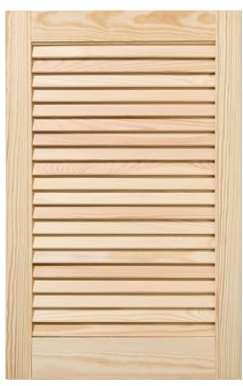 ben+camilla.com offene Lamellentür | 61,5 x 39,4 cm Natur | Hochwertige Massivholz Lamellentüren | Für Schrank- und Möbelbau | Kiefernholz unbehandelt