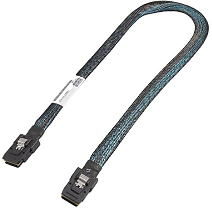 Ruilogod Mini SAS SFF-8087 a SFF-8087 Adaptador de cable de datos 21.9 para computadora