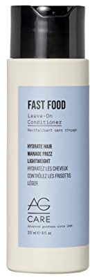 AG Care Fast Food Leave On Conditioner, 8 Fl Oz, White