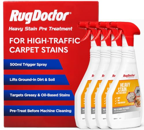 Rug Doctor Heavy Stain - Pre Treatment, 500ml Trigger Spray (Pack of 4)