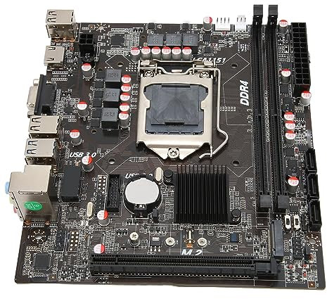 Vikye Carte Mère Intel LGA 1151, Cartes Mères D'ordinateur M ATX pour PC de Bureau, Prise en Charge de L'emplacement DDR4 Double Canal SATA3 USB3 PCIE 16X Gen 3.0 pour Intel 6,7,8,9