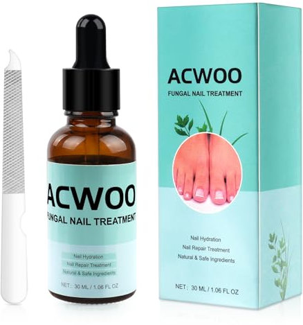 ACWOO Anti Nāgělpīlz Lösung Behandlung schnell an Händen und Füßen, Nagelhärter Extra Stark, Fußnägel Behandlung Nagelpflegeprodukte - Nagelaufbauserum & Nagelpflege - 30ml Transparent