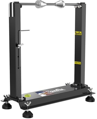 Motorcycle Wheel Balance Stand, Heavy-Duty Single-Axle Wheel Balancing Tool for Static & Dynamic Tire Alignment