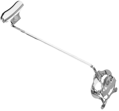 TOYANDONA Stabiler Saxophon Notenklammer aus Zinklegierung in Silber für Saxophon mit Robuster Klemmhalterung für Proben und Auftritte von Musikliebhabern