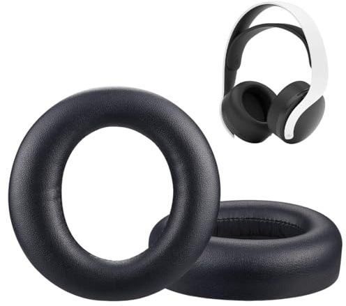 Almohadillas de Repuesto, 2 Piezas Almohadillas de Repuesto para Sony PlayStation 5 Pulse PS5 3D Auriculares, Espuma Transpirable, Aislan el Ruido y Mejoran la Comodidad de Uso