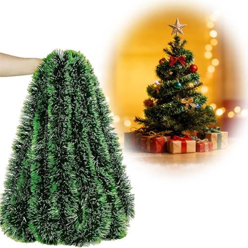 Weihnachtsgirlande, 6 Stück 2m Girlande Grün, Weihnachtsdeko Outdoor, Tannengrün Girlande für Fenster, Tür, Wohnzimmer, Balkon