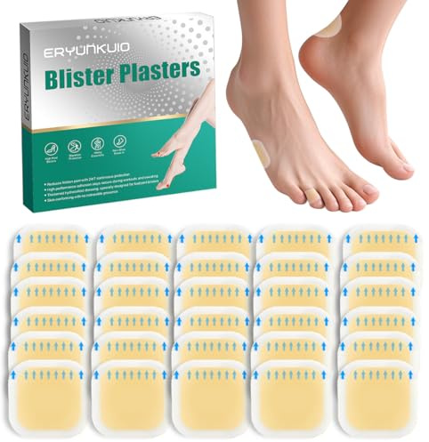 30 st blåsplåster för fötter, hydrokolloidplåster, blåsor, vattentäta dynor, gelblåsskyddsdynor, vattentäta för häl, tå, skyddshud för fotklack