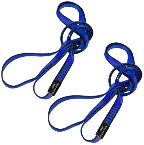 LETTO & TAILOR Kletterschlinge 23KN | Bandschlinge Klettern 19mm | CE Zertifiziert | Nylon Bandschlinge für Yoga, Standplatzbau, Rettung