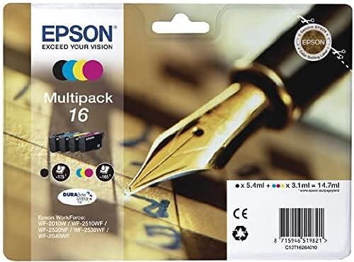 Epson C13T16264012 Original Tinte für Workforce 2010/2510 schwarz