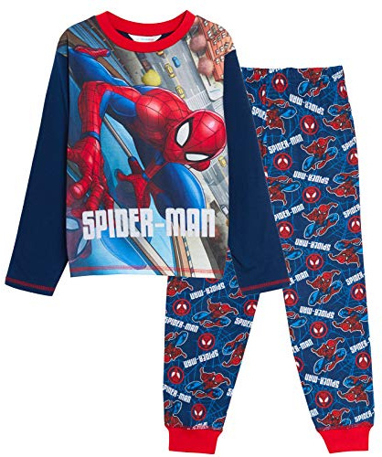 Marvel Boys Spiderman Pyjamas Navy 7-8 Years