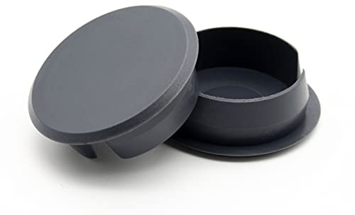 Enkotrade 4 Stück Abdeckstopfen in Anthrazit | 36x30 | Bohrloch Ø 30mm, Rohrabdeckung aus hochwertigem Polyethylen, Kunststoffkappen, Abdeckkappe, Stopfen, Blindstopfen, Verschlusskappe