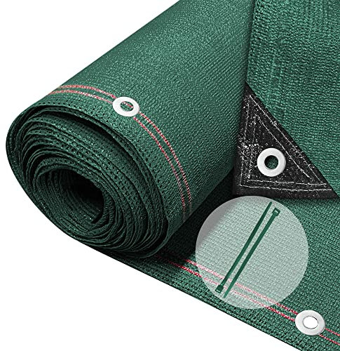 vounot® Brise Vue Occultant en HDPE avec Attaches et Clips de Fixation Protection Rayons UV Résistant aux Déchirures et au Vent Protection pour Jardin Balcon 230g/m² 1x10m Vert