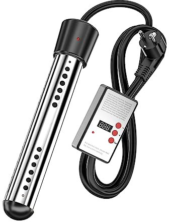 Hnsedjdh Scaldasalviette elettrico 2500 W con timer di spegnimento automatico riscaldamento vasca idromassaggio per l'inverno spina EU