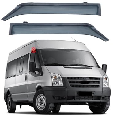 YHANNI 2 Stück Auto Seitenfenster Windabweiser für Ford Transit Autofenster Regenschutz Sonnenschutz Regenabweiser Integrierte Deflektoren Zubehör,2009