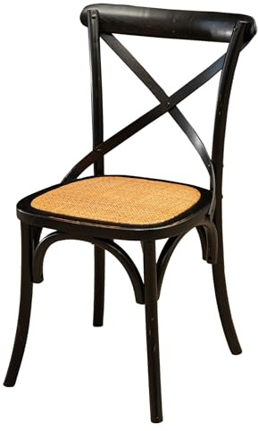 Biscottini Küchenstuhl aus Holz, 86 x 42 x 46 cm – Küchenstühle aus Holz – Vintage-Esszimmerstühle – Holzstühle für Küche und Garten