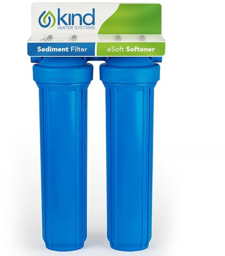 Kind Water Systems - Whole House Salt Free Water Softener Alternative - Filters Dirt, Sand, and Debris - Protects Plumbing and Appliances from Hard Water Scale - Easy Installation - Zero Water Waste