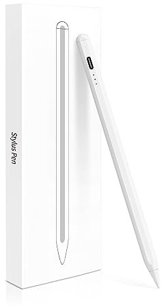 Stylus Pen for i2018-2024,5 Minutes Fast ChargingTilt Sensitivity i Pencil with High Precision&Magnetic, Compatible with iPad 6-10th, Pro 11/12.9/13, Mini 5/6th, iPad Air 3-6th