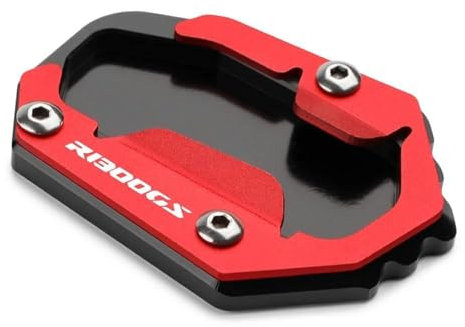 VQLDPX Motorrad-Seitenständerfuß-Verlängerungspolster Für R1300GS Adventure ADV R 1300 GS 2023-2024 Motorradständer Platte Verbreiterung(Rot)