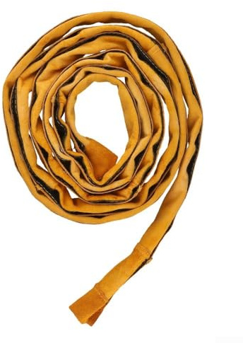 BlissfulAbode WIG-Schweißbrenner-Kabelabdeckung, genähte Lederhülle, Schutz für MIG-Plasma-Schweißschlauch, 10 cm breit, 3 cm Durchmesser, hitzebeständige Rindsleder-Kabelummantelung (3,5 m)