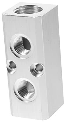 TOPBATHY 1 Pieza Distribuidor Neumático de Aire para Compresores Aire Instalación y Acoplamiento de Múltiples Salidas Color Plateado