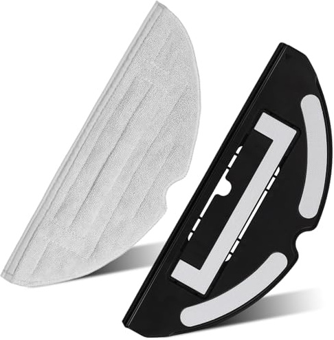 Original Wischtuch,Staubsauger Mopp Platte für Roborock S7 S7Max/S7 Maxv Ultra/S7 Pro Ultra/S8/S8 Pro Ultra,Roboter Staubsauger Ersatzteile (Schwarz)