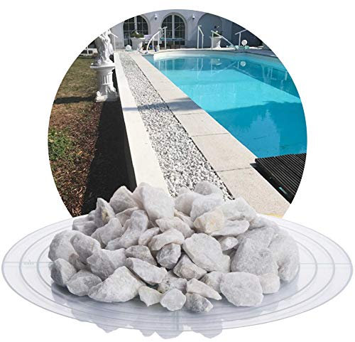 Schicker Mineral Marmor Ziersplitt weiß 25 kg, farbechter Naturstein, witterungsbeständig, ideal zur Gartengestaltung (Marmor Splitt, 16-32 mm)