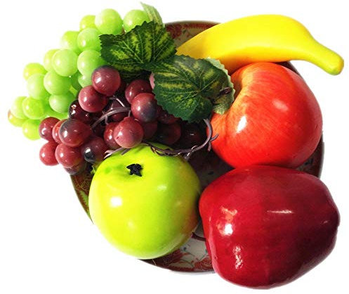 BSGP Pack of 6 Artificial Fruit Decorative Mixed Fake Plastic Fruits for Storefront Decor